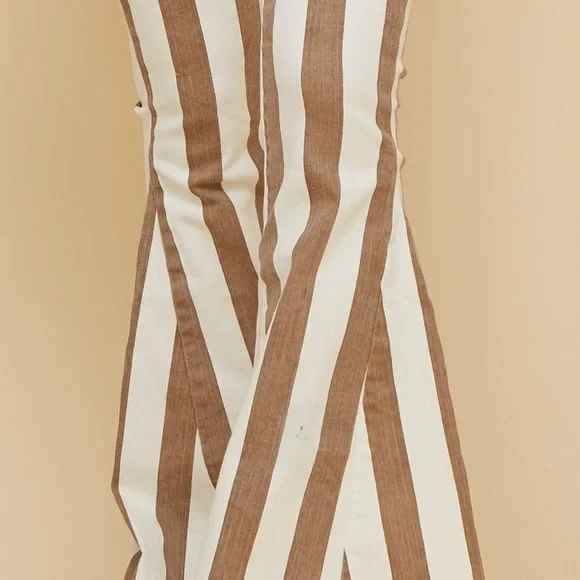 Boho Striped Denim Flares - Picture 3 of 8